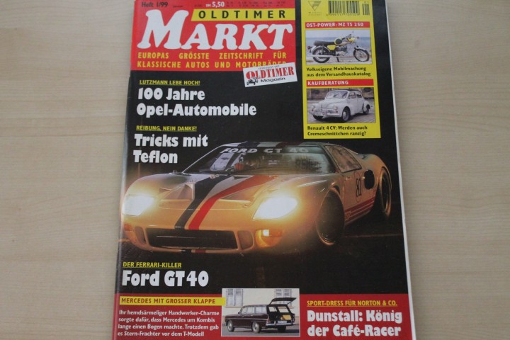 Deckblatt Oldtimer Markt (01/1999)